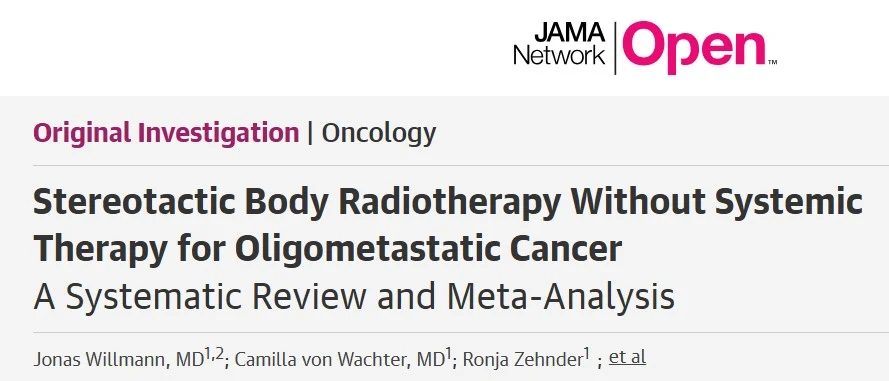 Barbara Jereczek-Fossa: Stereotactic Body Radiotherapy Without Systemic Therapy for Oligometastatic Cancer