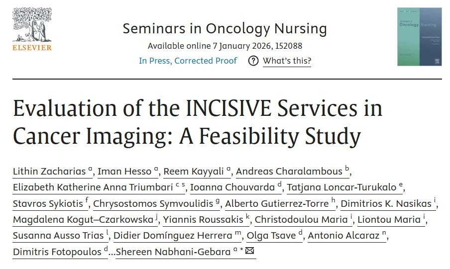 Andreas Charalambous: Evaluation of the INCISIVE Services in Cancer Imaging 2 Andreas Charalambous: Evaluation of the INCISIVE Services in Cancer Imaging