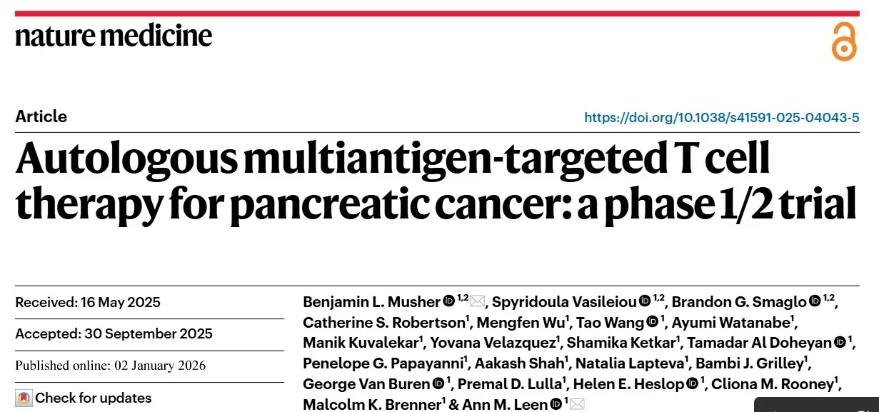 Will Parsons: Personalized Multiantigen T Cell Therapy Shows Promise in Pancreatic Cancer