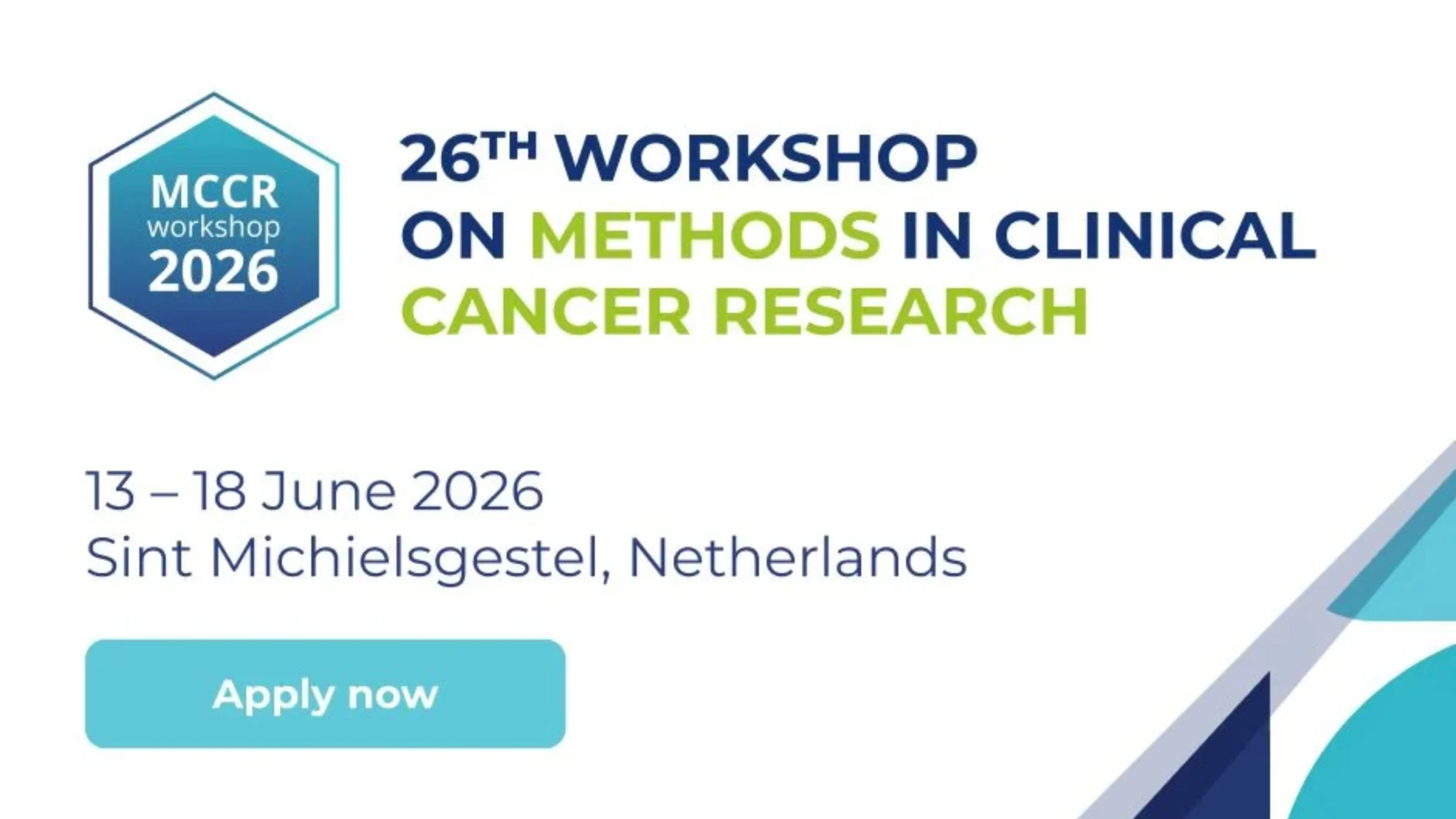 Applications Open for the MCCR Clinical Trial Design Workshop - ESMO