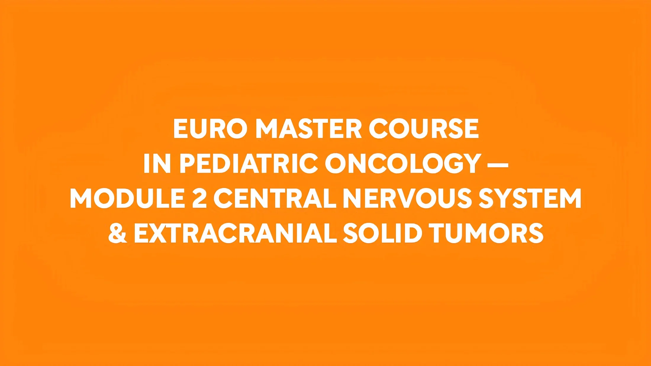 EURO Master Course