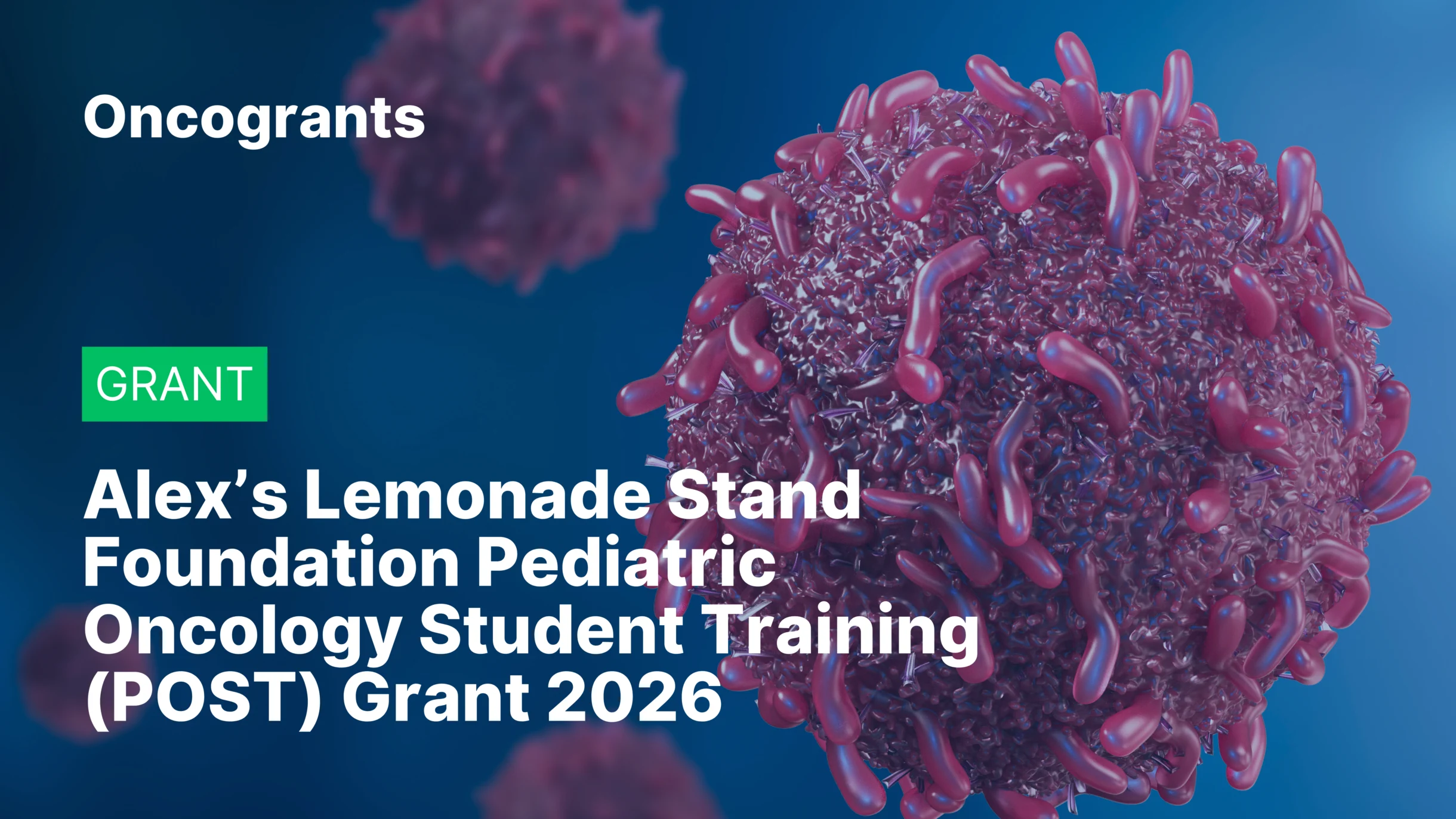 Alex’s Lemonade Stand Foundation Pediatric Oncology Student Training (POST) Grant 2026