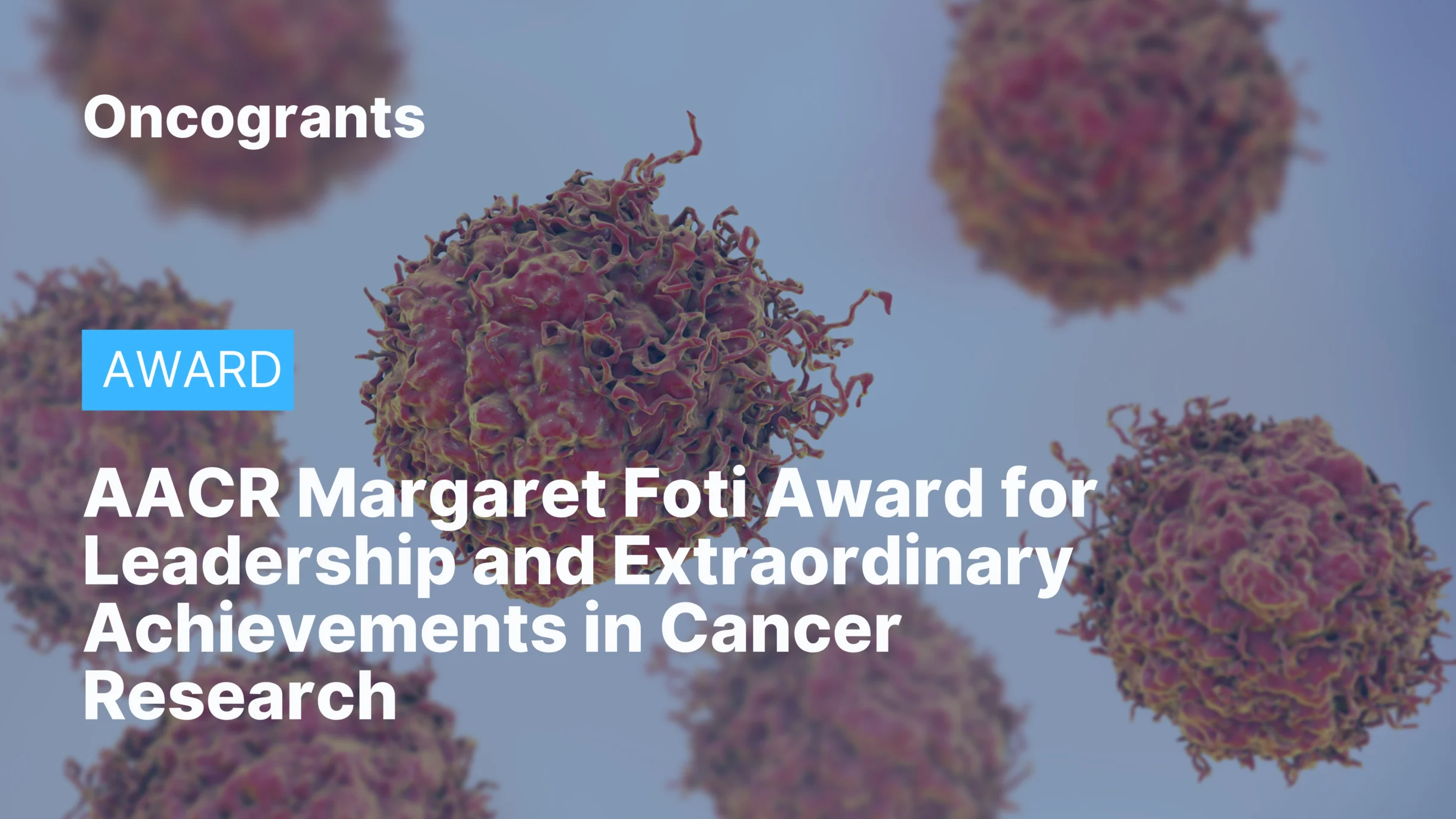 AACR Margaret Foti Award for Leadership and Extraordinary Achievements in Cancer Research