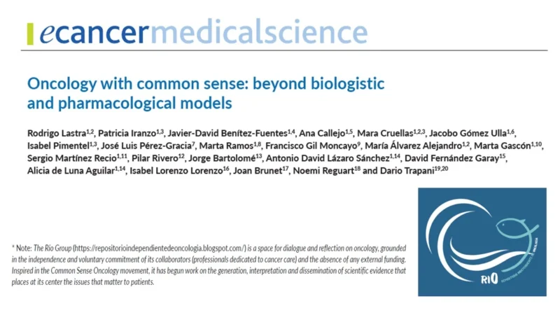 Rodrigo Lastra del Prado: Reframing Oncology Care - Beyond Purely Biological and Pharmacological Models