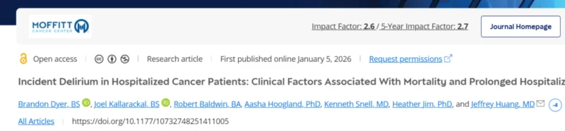 George Vlachogiannis: Delirium as a high-impact prognostic signal in acutely hospitalized cancer patients 2 George Vlachogiannis: Delirium as a high-impact prognostic signal in acutely hospitalized cancer patients