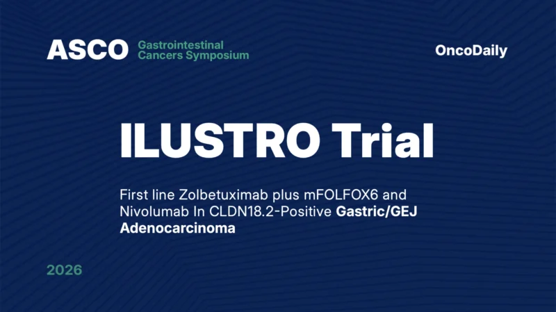 Phase II ILUSTRO Trial at ASCO GI 2026: First line Zolbetuximab plus mFOLFOX6 and Nivolumab in CLDN18.2-Positive Gastric/GEJ Adenocarcinoma