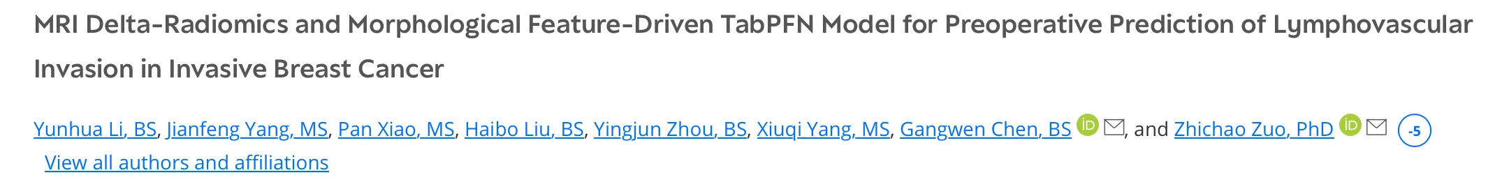 Applonia Rose: Selection of High Performing Research Articles and Insightful Reviews in TCRT During 2025