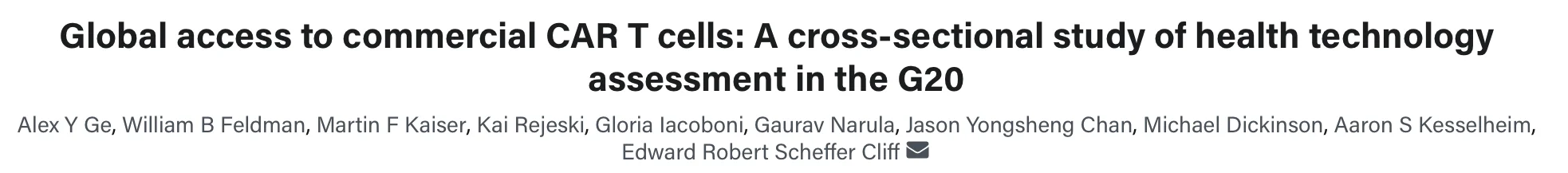 Yan Leyfman: Global Access to CAR T-Cell Therapy Remains Highly Uneven