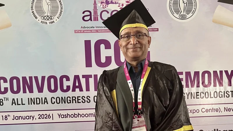 Partha Basu: Privileged to Be Awarded Honorary Fellowship of the Indian College of Obstetrics and Gynaecology