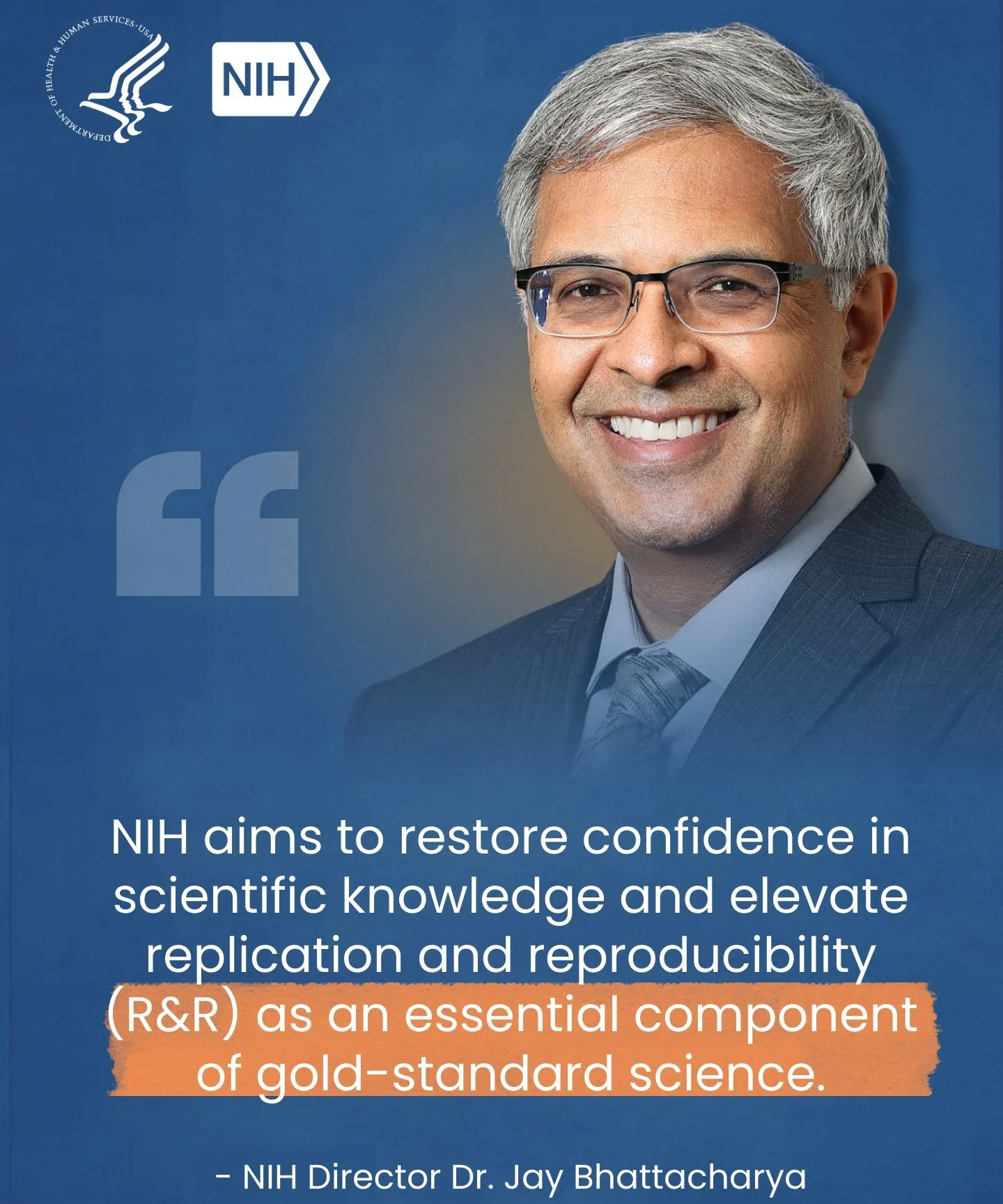 Jay Bhattacharya: NIH Launches Initiative to Elevate Replication and Reproducibility in Research