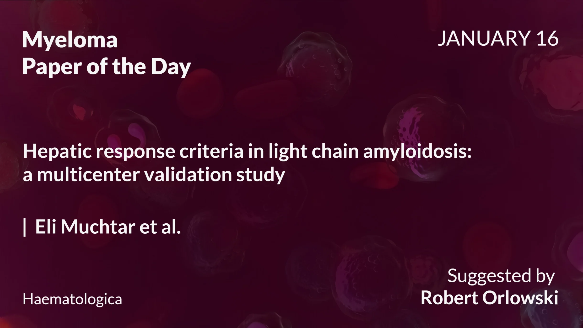 Myeloma Paper of the Day