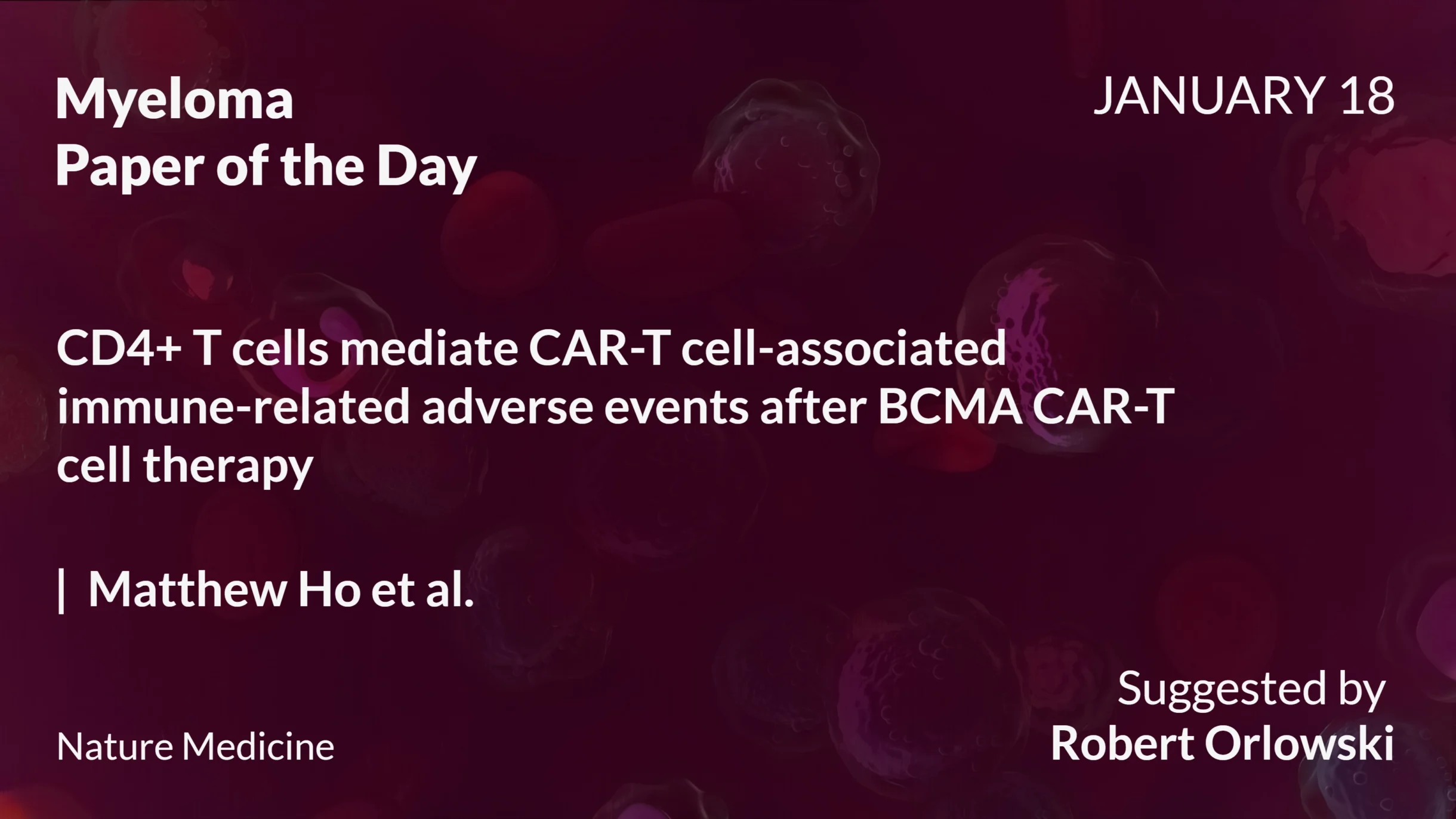 Myeloma Paper of the Day