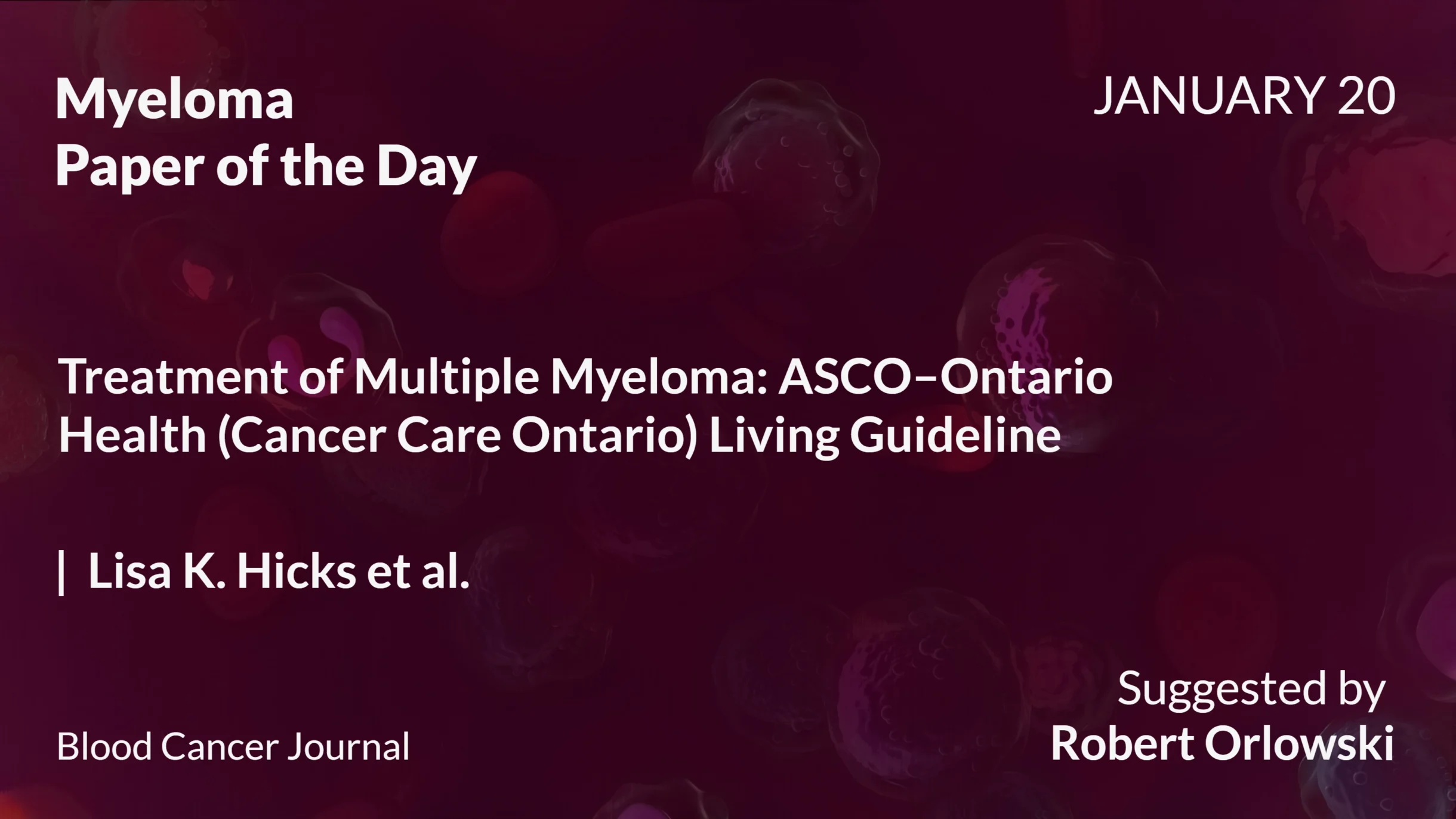 Myeloma Paper of the Day