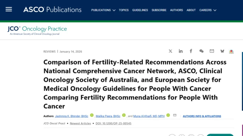 Muna Al-Khaifi: Fertility Preservation Guidance from Leading Oncology Organizations