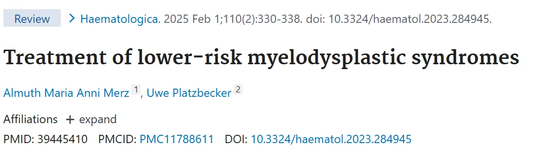 Uwe Platzbecker: New Insight on Imetelstat in Lower-Risk MDS
