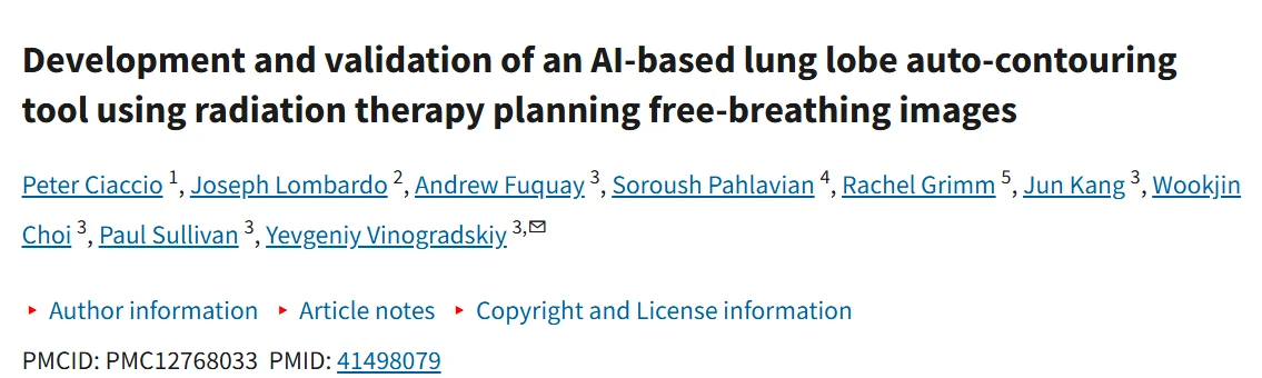 Adam Dicker: Transforming Lung Cancer Radiation Planning With AI-Driven Lung Lobe Auto-Contouring