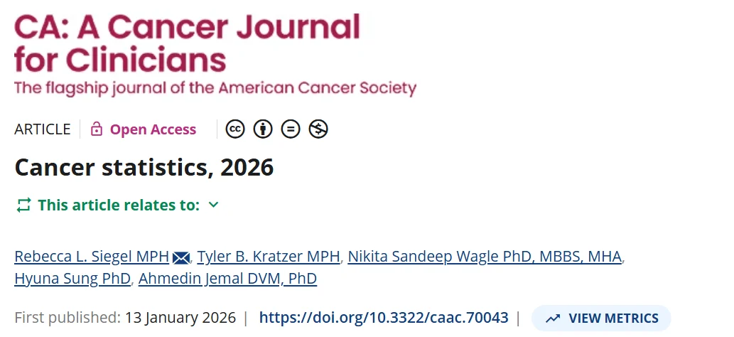 Devika Das: Cancer Statistics in the United States, 2026