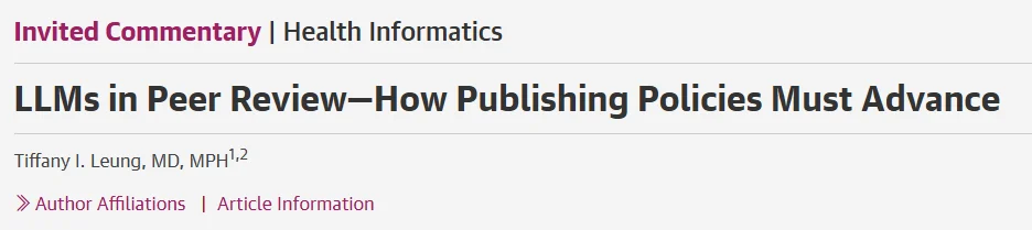 Yi Rong: Human Judgment First - Defining the Role of LLMs in Peer Review