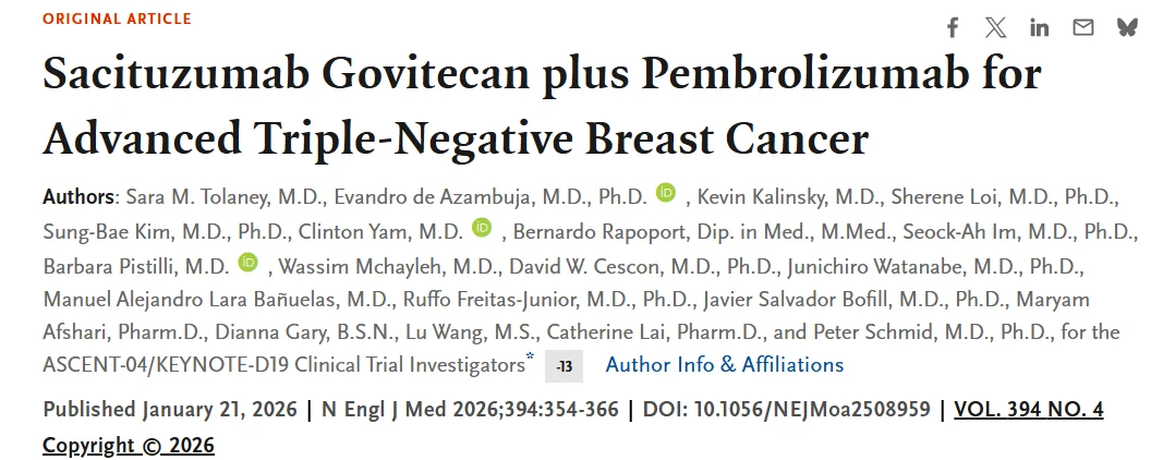 Erika Hamilton: ASCENT04 Now Out in NEJM