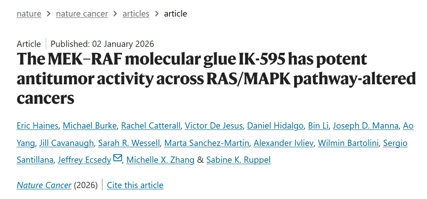 Daisuke Kotani: The MEK-RAF Molecular Glue IK-595 2 Daisuke Kotani: The MEK-RAF Molecular Glue IK-595