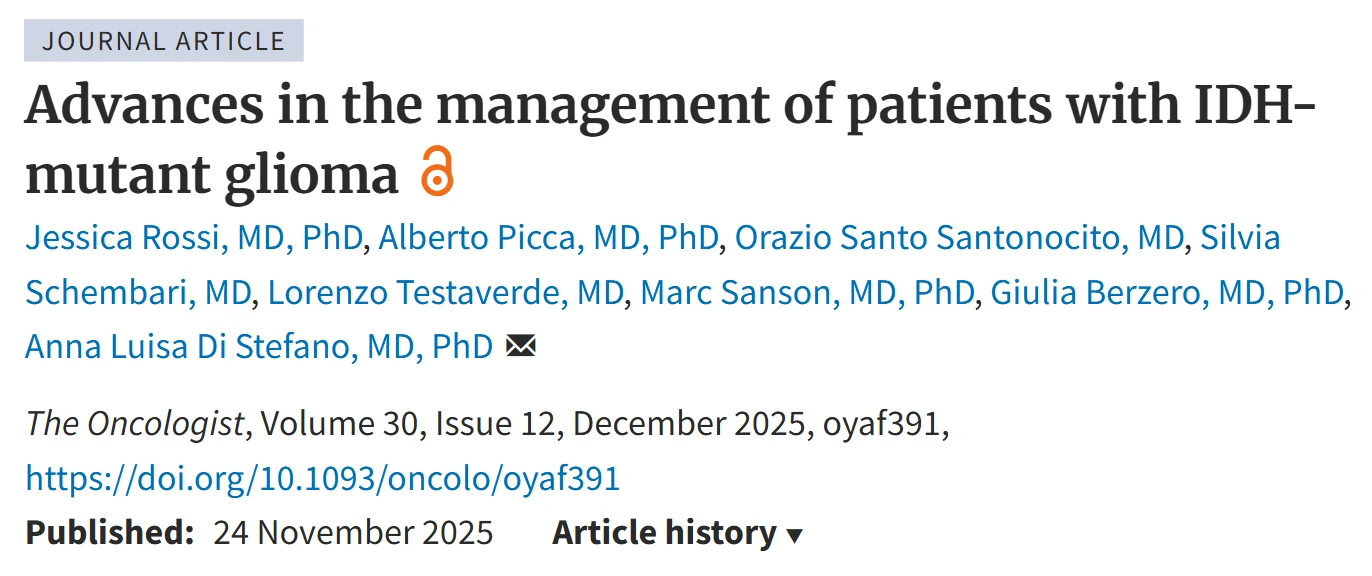 Anna Luisa Di Stefano: IDH Mutant Glioma Patients’ Management