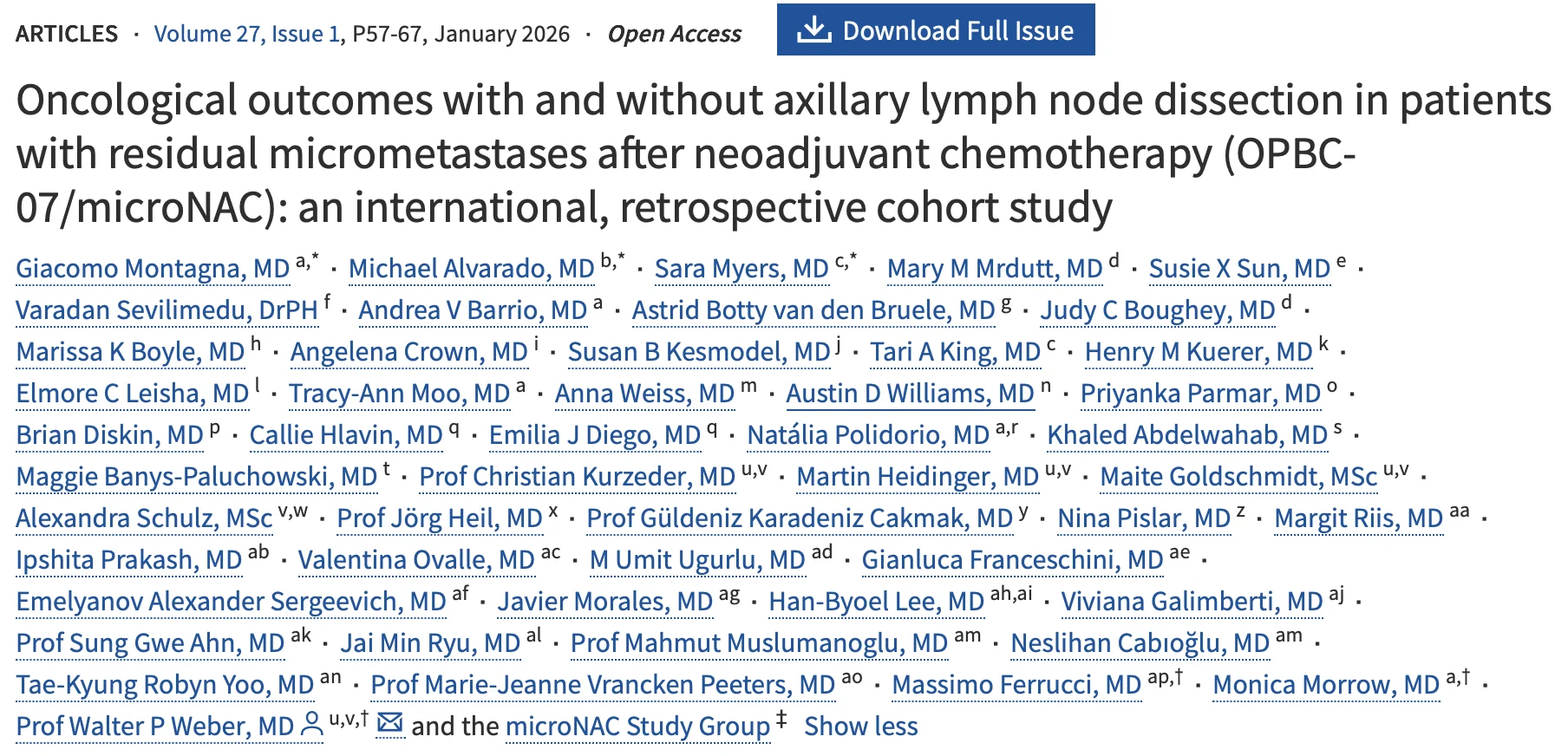 Miguel Bronchud: What to Do With Axillary Lymph Nodes After Neoadjuvant Treatment in Breast Cancer? 2 Miguel Bronchud: What to Do With Axillary Lymph Nodes After Neoadjuvant Treatment in Breast Cancer?