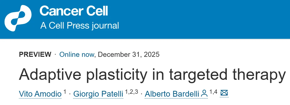 Mario Balsa: Adaptive Plasticity Drives Early Escape from Targeted Therapy 2 Mario Balsa: Adaptive Plasticity Drives Early Escape from Targeted Therapy