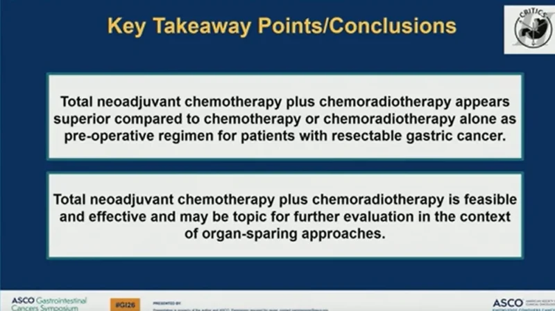 CRITICS-II Trial at ASCO GI: Total Neoadjuvant Therapy in Resectable Gastric Cancer 3 CCRITICS-II Trial at ASCO GI