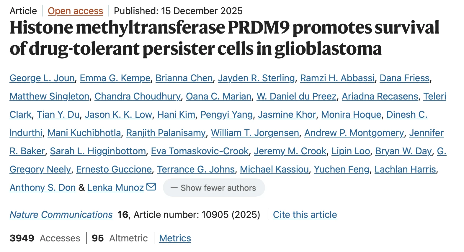 Walid Kamoun: Uncovering a Critical Mechanism of Chemotherapy Resistance in Glioblastoma