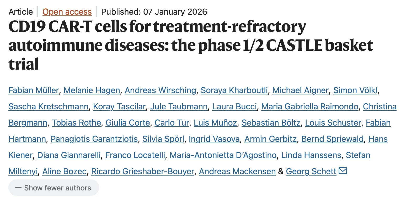Hung Trinh: CASTLE Trial Shows Feasibility, Safety, and Efficacy of CD19 CAR-T Cells in Refractory Autoimmune Diseases