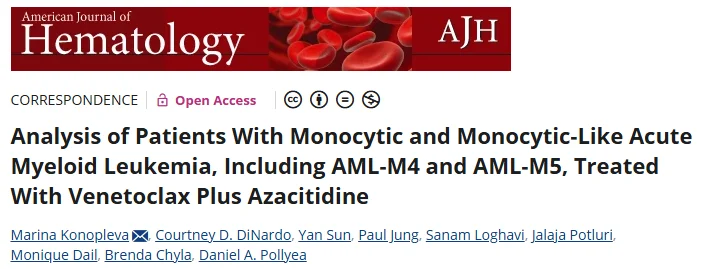 Mostafa Faisal: Venetoclax Plus Azacitidine in Monocytic and Monocytic-Like Acute Myeloid Leukemia 2 Mostafa Faisal: Venetoclax Plus Azacitidine in Monocytic and Monocytic-Like Acute Myeloid Leukemia