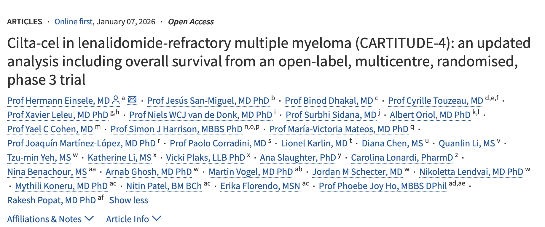 Yan Leyfman: CARTITUDE-4 Update - Deeper and More Durable Benefit with Cilta-Cel in Lenalidomide-Refractory Multiple Myeloma