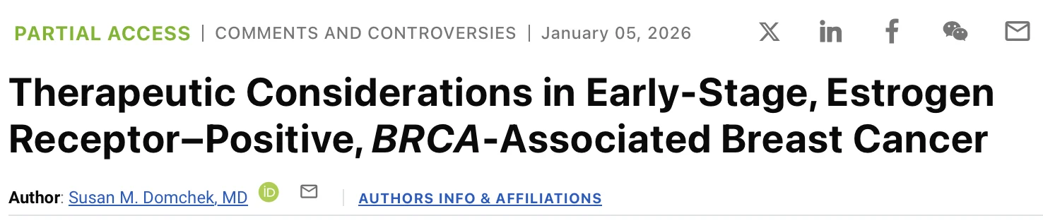 Sergio Cifuentes Canaval: How to Apply Evidence in ER-Positive, BRCA-Associated Early Breast Cancer in LATAM?