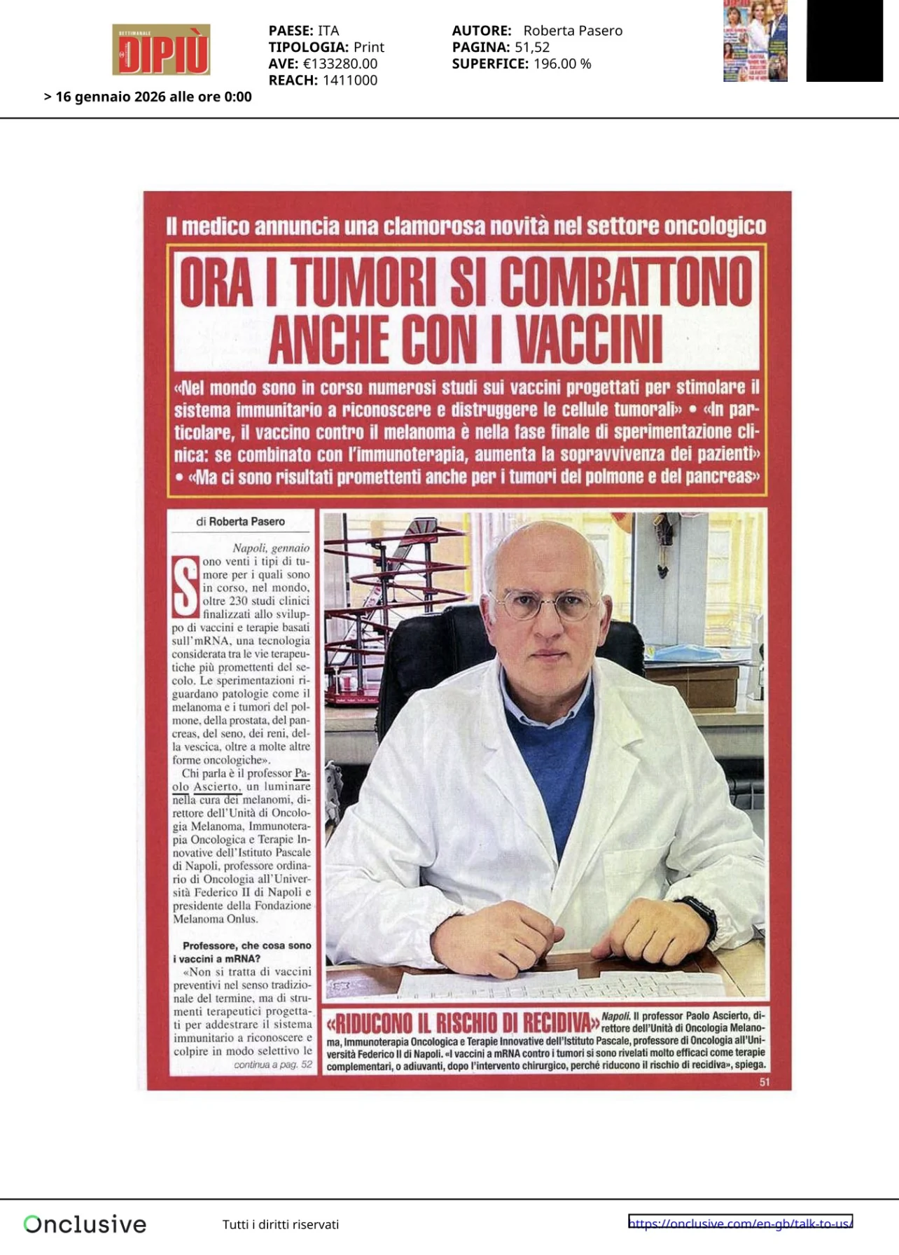 Paolo A. Ascierto: mRNA Cancer Vaccines and Immunotherapy - A New Era in Oncology