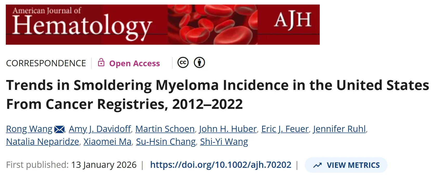 Myeloma Paper of the Day, January 14th, Suggested by Robert Orlowski