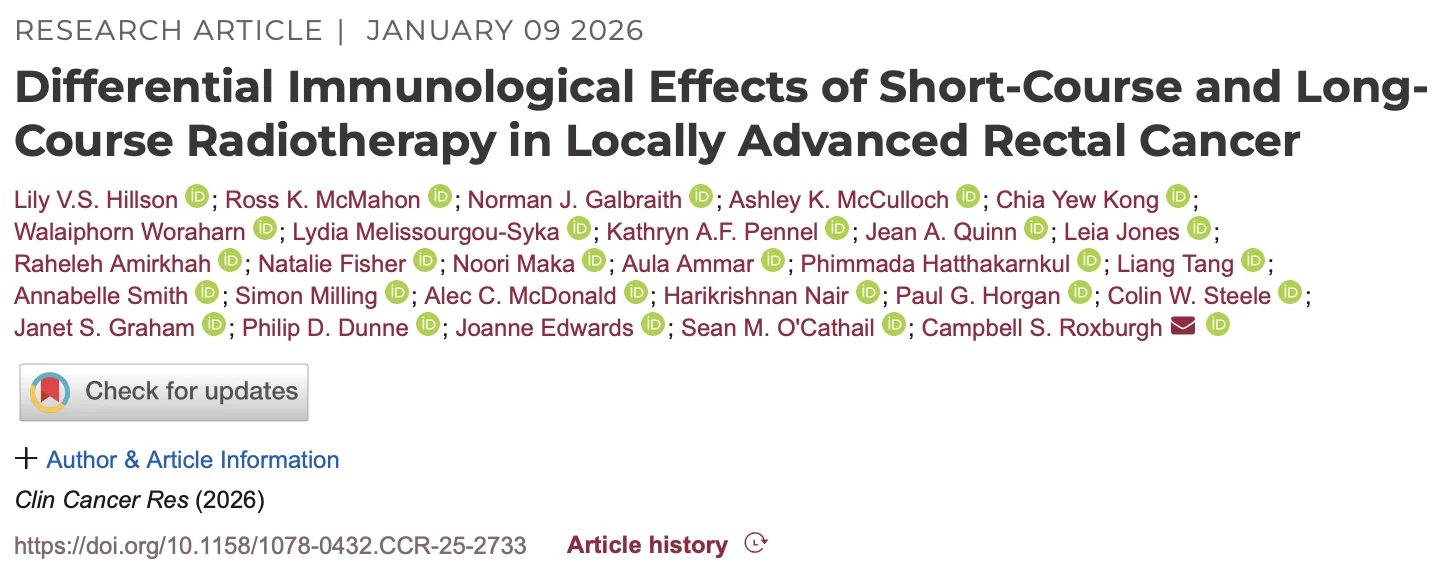 Daisuke Kotani: SCRT vs LCRT in Rectal Cancer