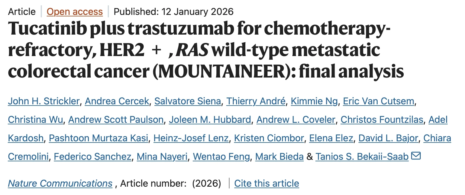 Nicholas Hornstein: The Proof-of-Principle Moment for HER2 Targeting in Colorectal Cancer