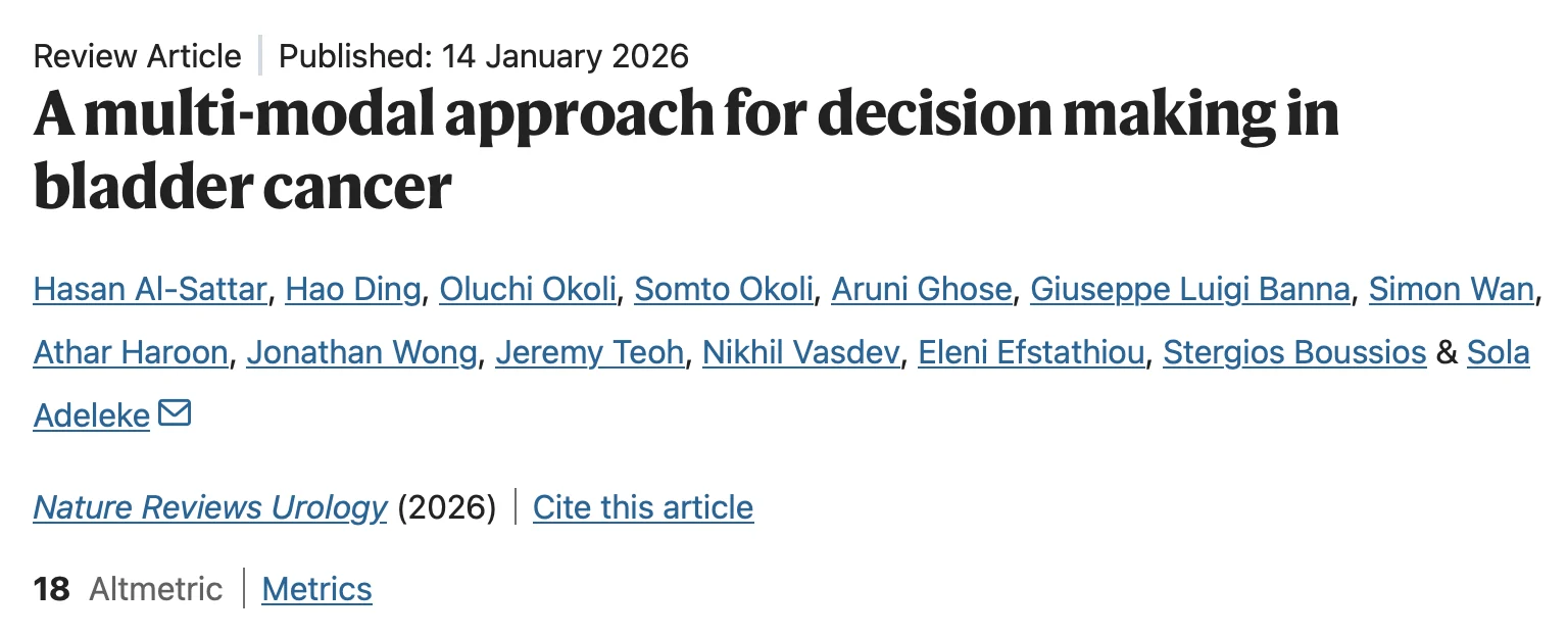 Nikhil Vasdev: AI, Imaging, and Genomics Offer Potential to Improve Bladder Cancer Detection and Personalization