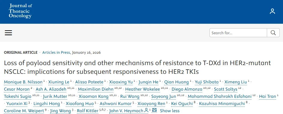 Oscar Tahuahua: Do HER2-Mutant NSCLC Tumors Progressing on T-DXd Lose HER2 Dependence?