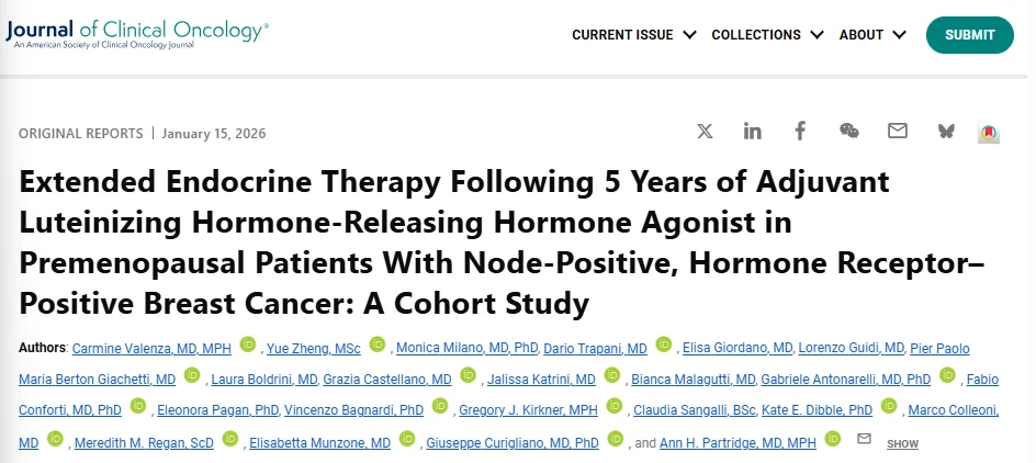 Paolo Tarantino: Impact of Extending Endocrine Therapy in Premenopausal Node-Positive ER-positive Breast Cancer