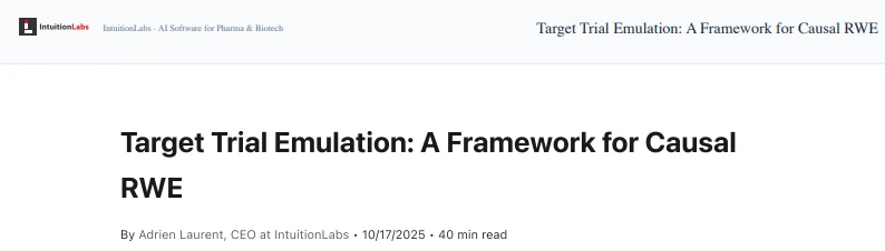 Zhaohui Su: Using Target Trial Emulation to Strengthen Real-World Evidence