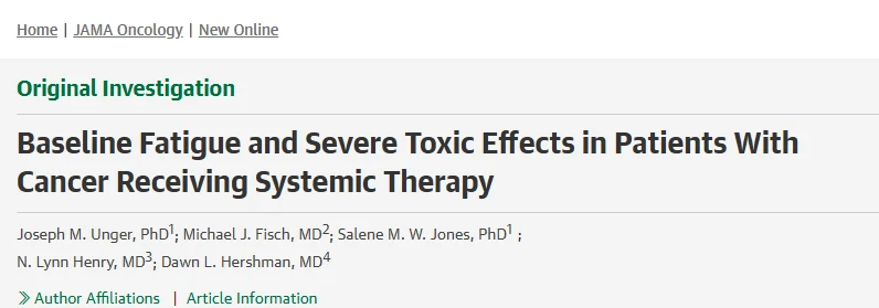 Erdinç Nayır: Baseline Fatigue as a Predictor of Severe Toxicity in Cancer Treatment