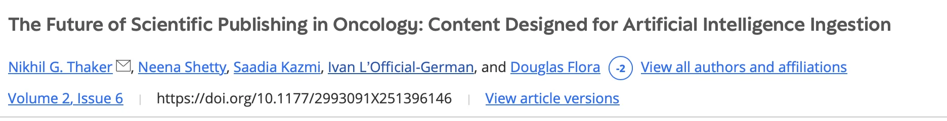 Douglas Flora: What If Scientific Publishing Itself Needs to be Reimagined For the AI Era?