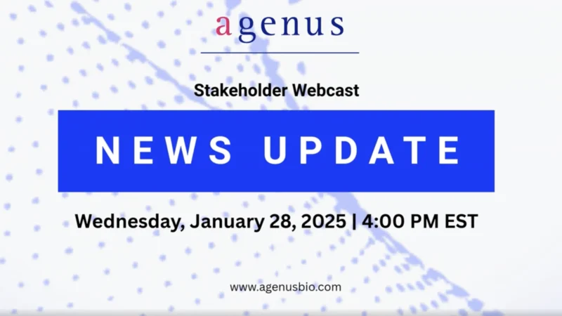 First Stakeholder Webcast of 2026 on BOT+BAL Access and Updates – Agenus
