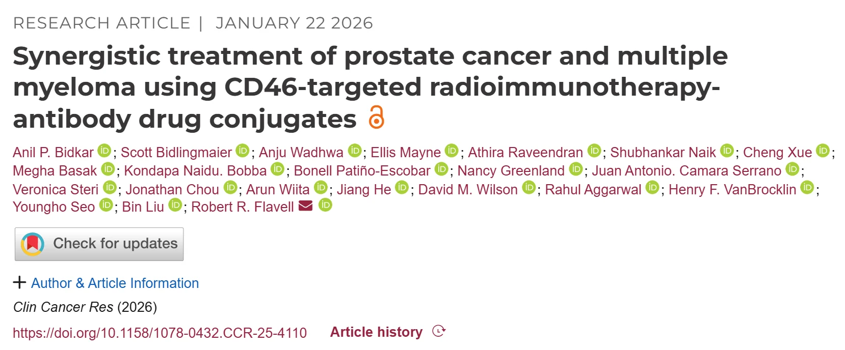 Myeloma Paper of the Day, January 23nd, Suggested by Robert Orlowski