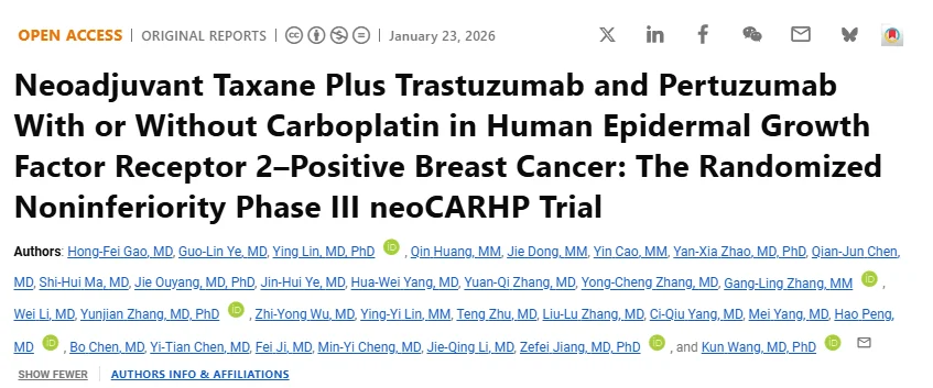 Moawia Mohammed Ali Elhassan: Results from the Phase III neoCARHP Study in HER2+ Breast Cancer