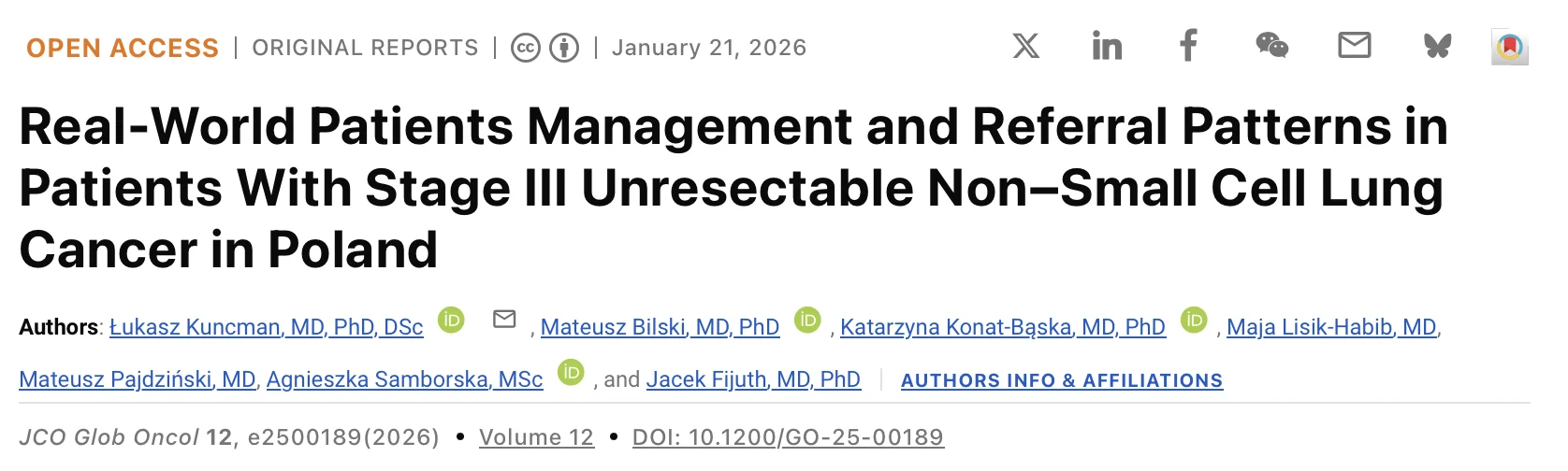 Łukasz Kuncman: Close Collaboration Enables Combined-Modality Treatment in Stage III NSCLC