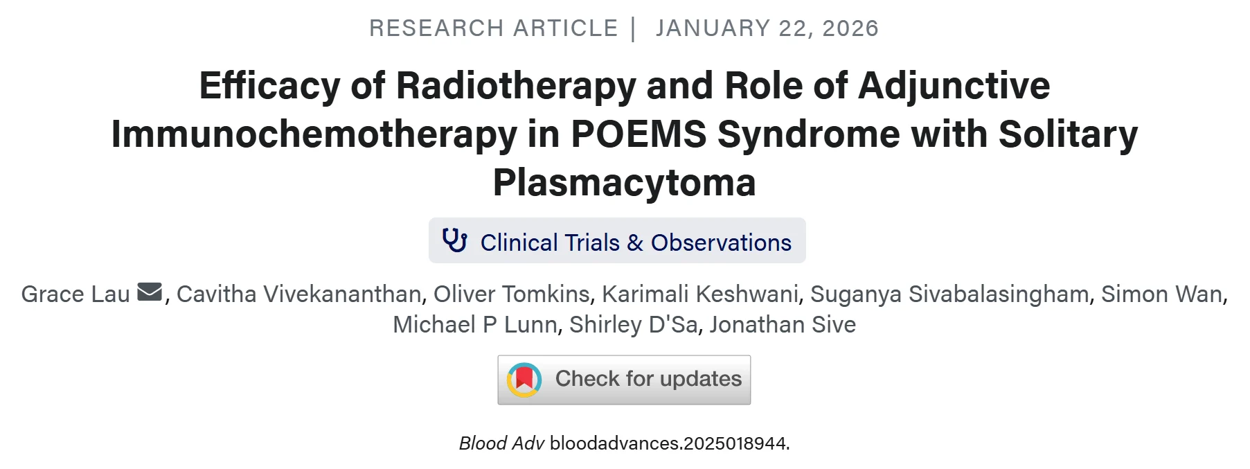 Myeloma Paper of the Day, January 25th, Suggested by Robert Orlowski