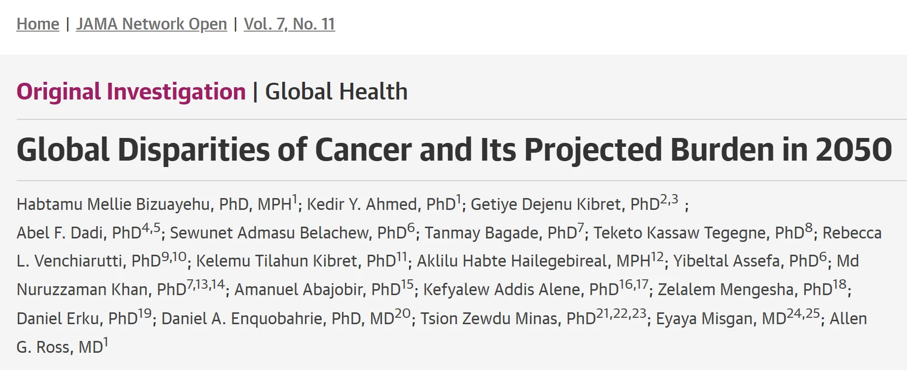 Cancer Is No Longer Just a Medical Challenge: It Is a Global Crisis of Inequality - The Institute of Cancer and Crisis