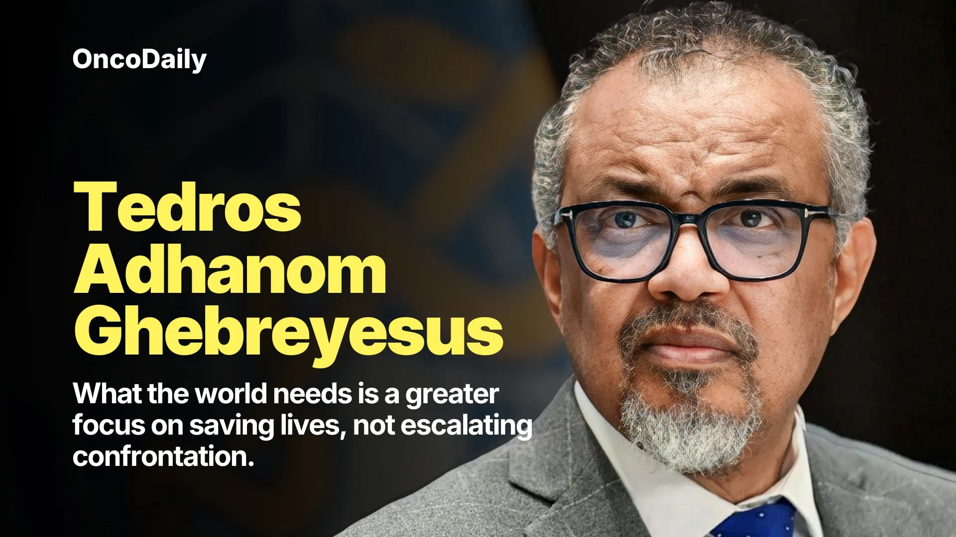 Tedros Adhanom Ghebreyesus, Director-General